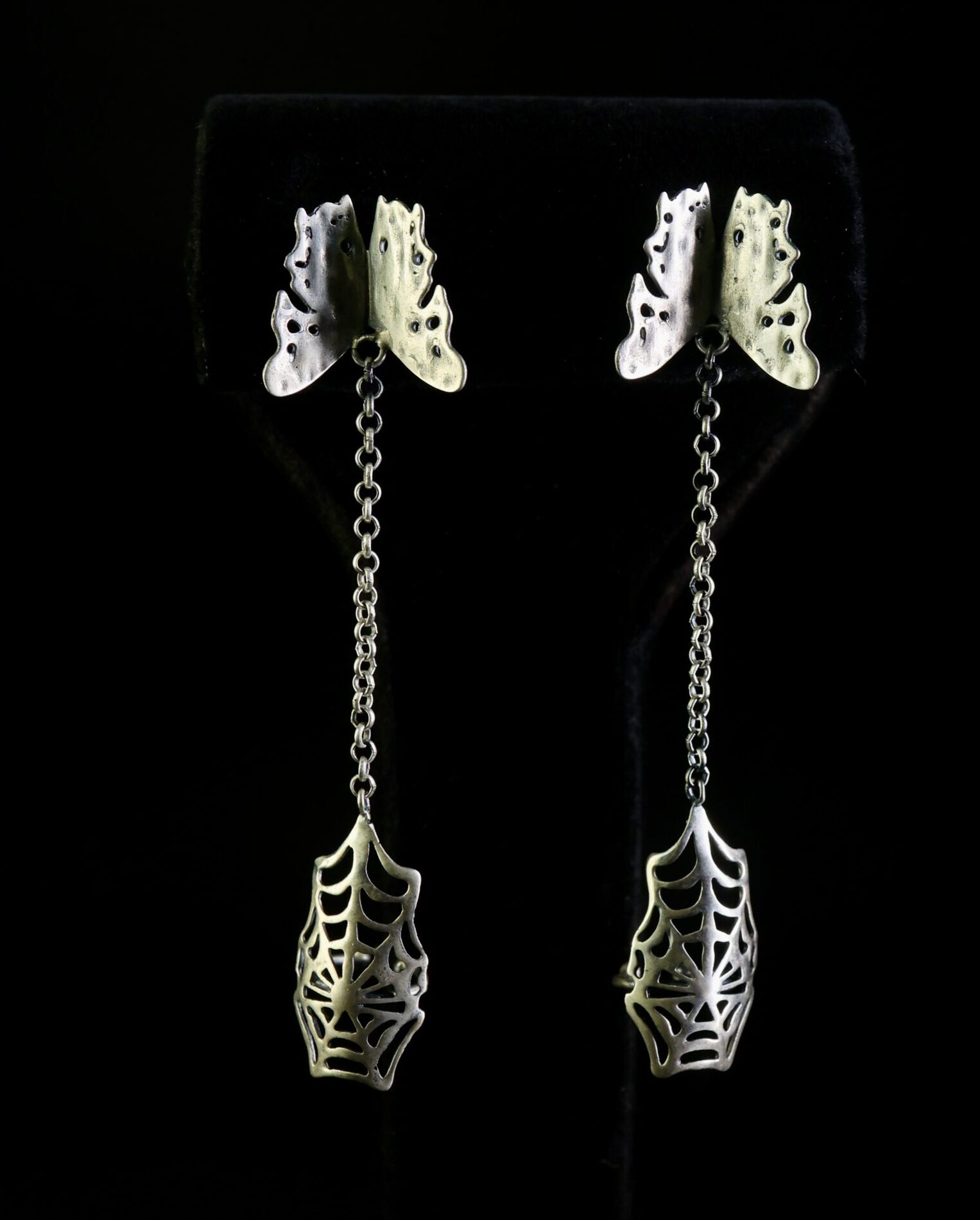 Handcrafted Butterweb Earring made with 92.5 hallmark silver – Ahsaas Jewellery