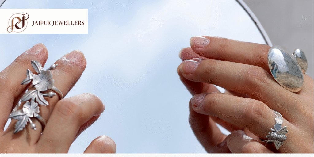 Handcrafted 92.5% sterling silver and Kundan jewellery from Jaipur