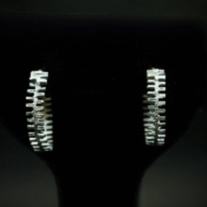 92.5 silver zip hoop earrings minimal modern jewellery