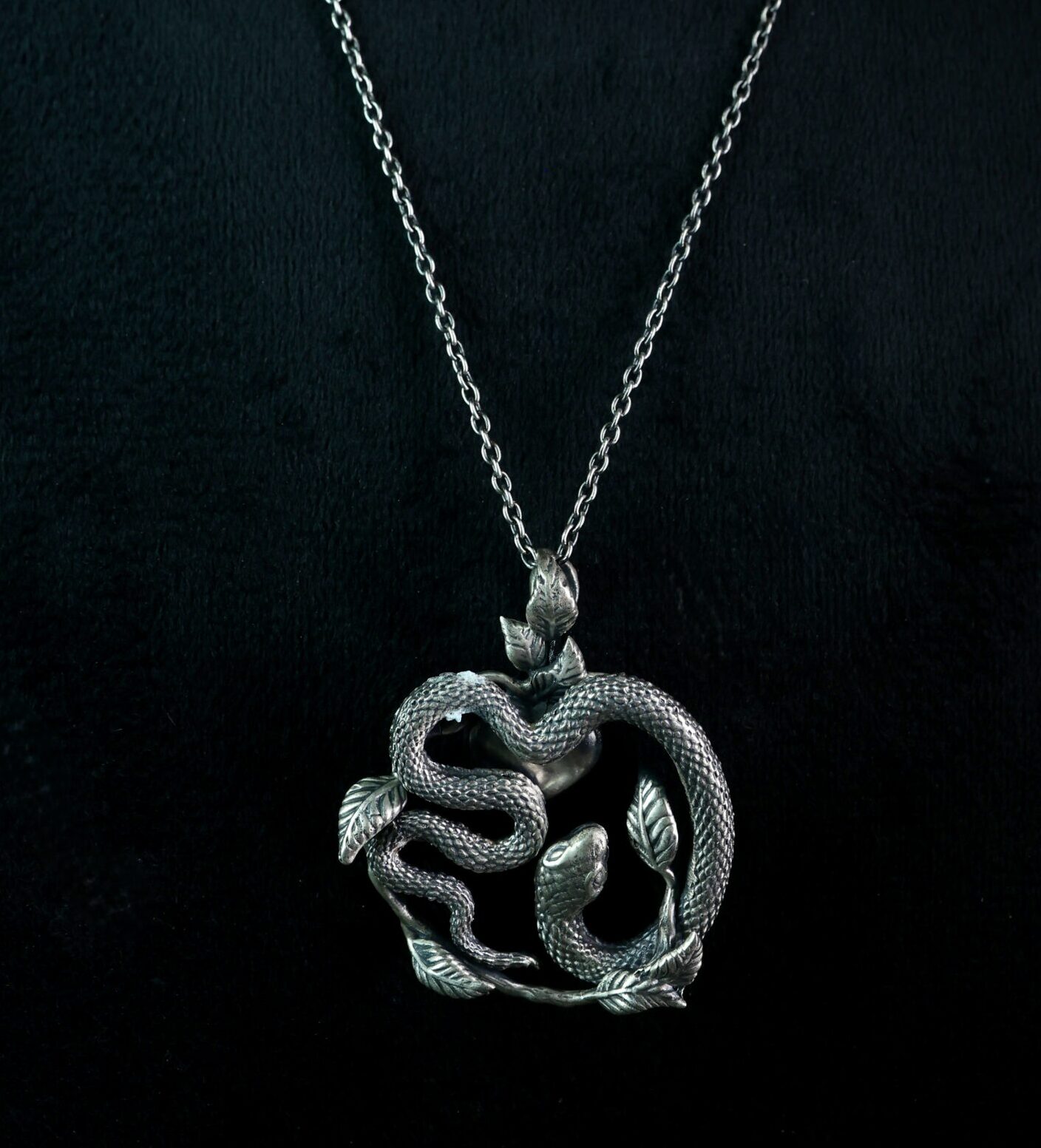 92.5 Silver Snake Necklace - Ahsaas Jewellery