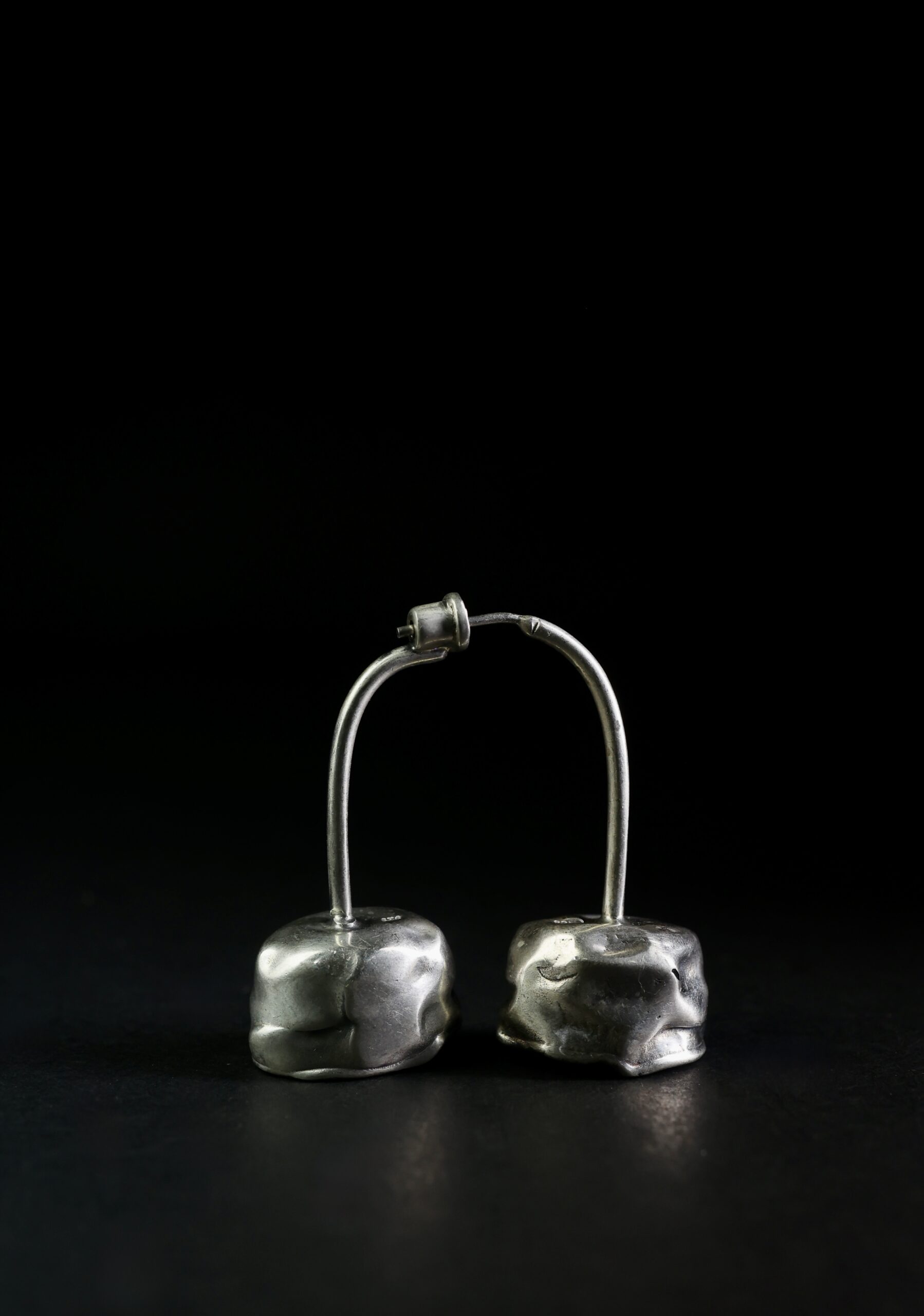 92.5 Silver Lotus Bell Earrings – Handcrafted Sterling Silver Jewellery