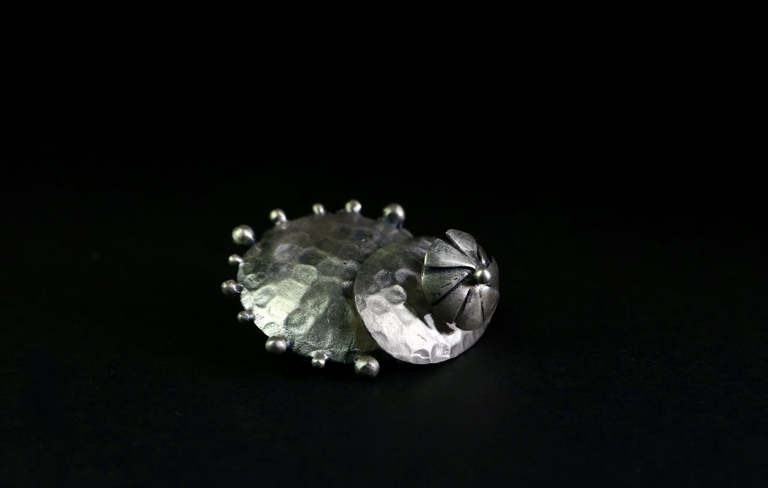 3 Layered Silver Earrings – Handcrafted Sterling Silver Jewellery