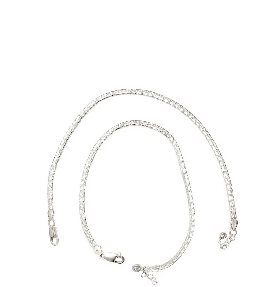 92.5 sterling silver box chain payal for women daily wear anklet