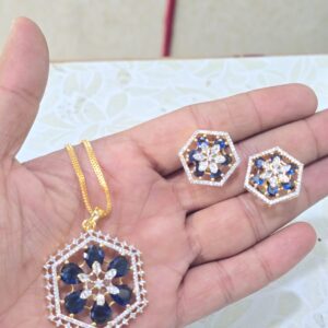 Elegant Amethyst Pendant Set