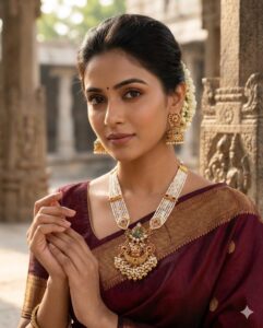 Royal Pearl Guttapusalu Haram Set